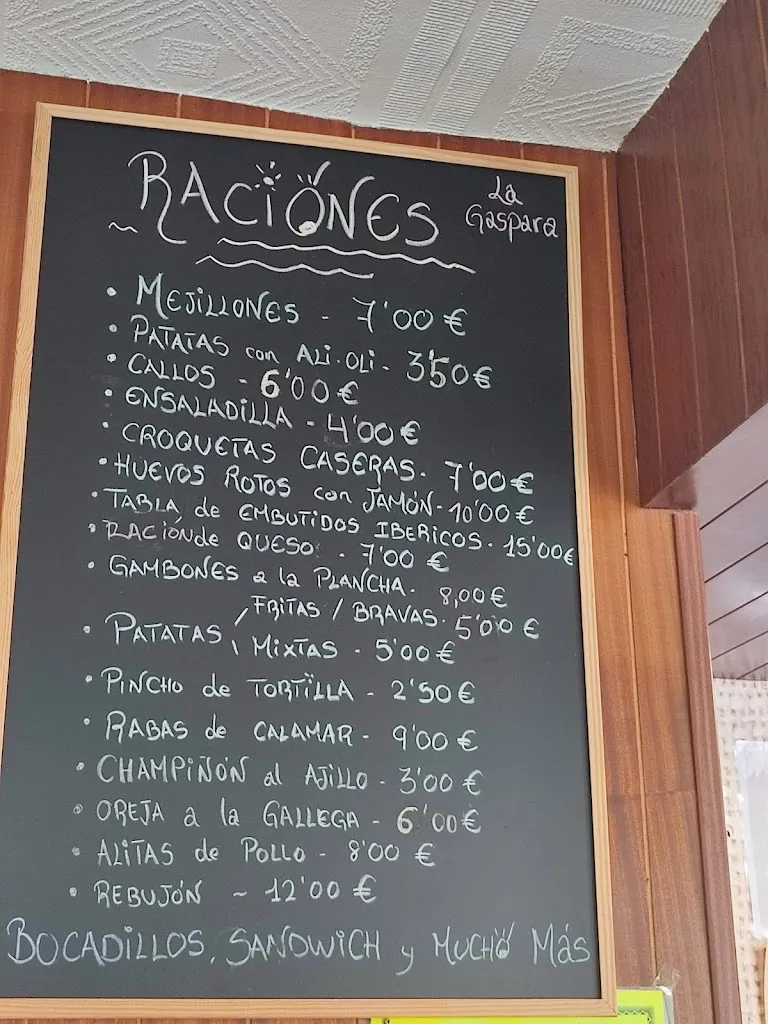 Menu_Bar La Gaspara_Frómista_image_3