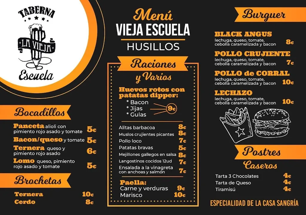 Menu_Bar la Vieja Escuela Husillos_Husillos_image_1