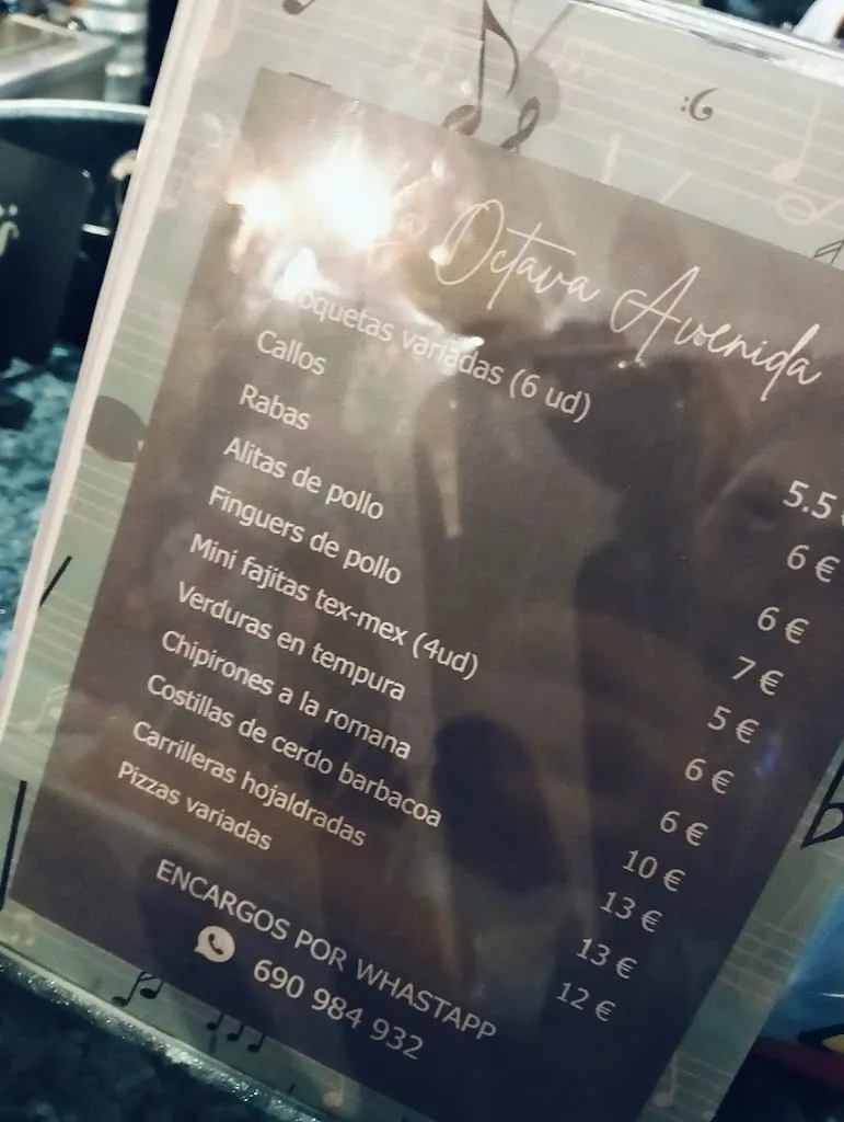 Menu_Bar Octava Avenida_Herrera de Pisuerga_image_3