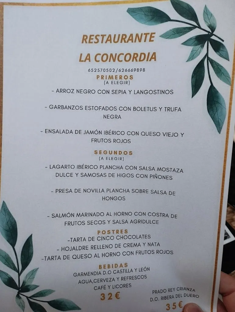 Menu_Restaurante La Concordia - Monzón de Campos_Monzón de Campos_image_2