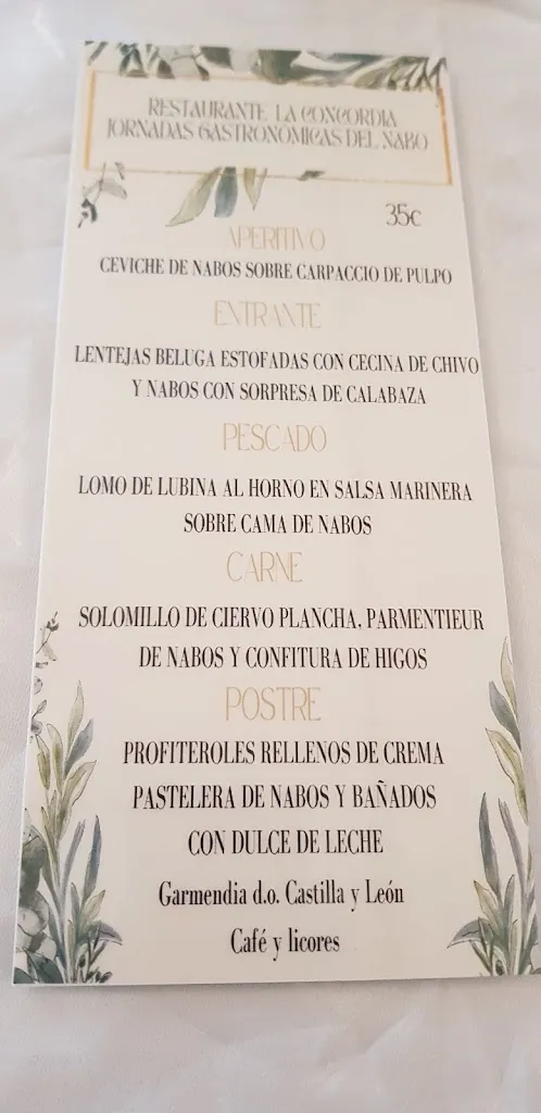Menu_Restaurante La Concordia - Monzón de Campos_Monzón de Campos_image_3