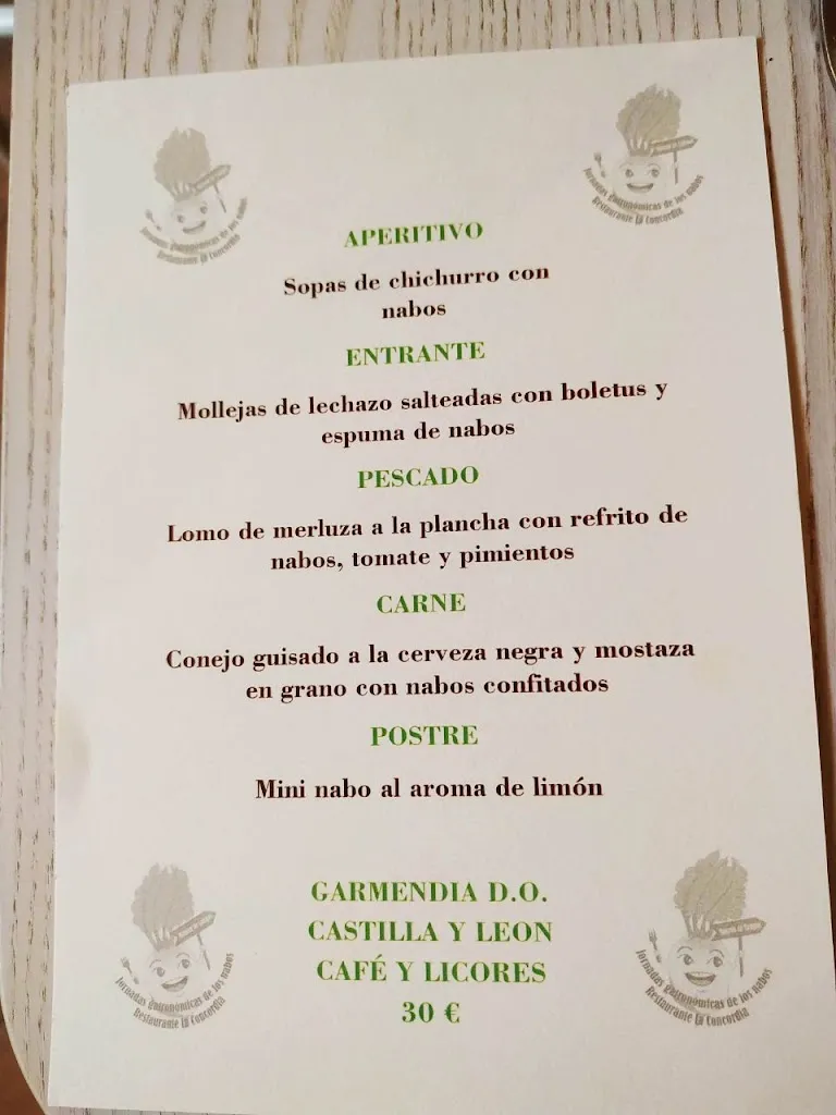 Menu_Restaurante La Concordia - Monzón de Campos_Monzón de Campos_image_4