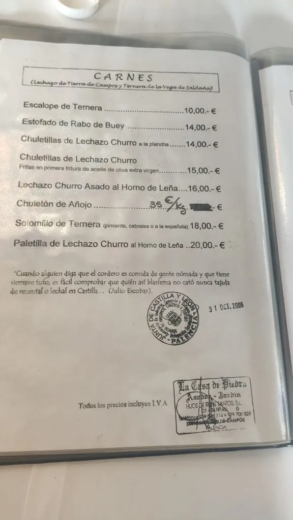 Menu_Restaurante la Casa de Piedra_Monzón de Campos_image_3