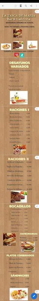 Menu_La tasca de Maria_Puebla de Valdavia La_image_1