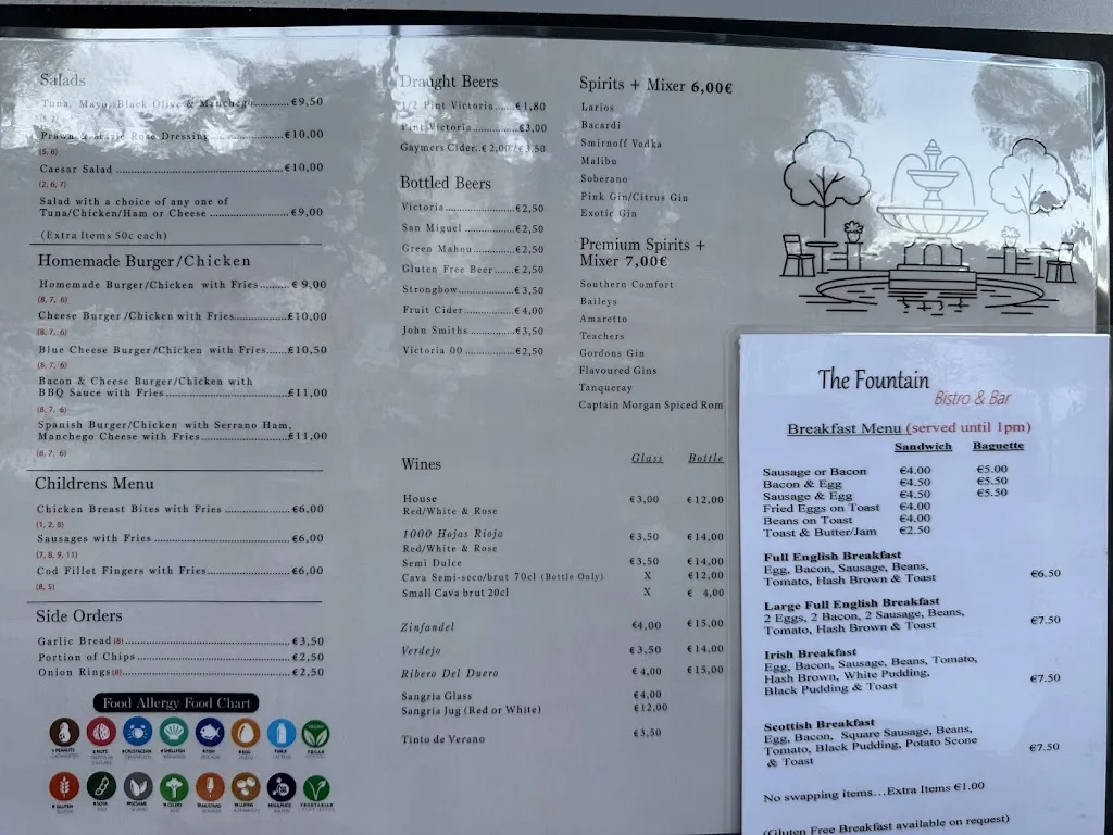 Menu_The Fountain Bistro and Bar_Población de Arroyo_image_2