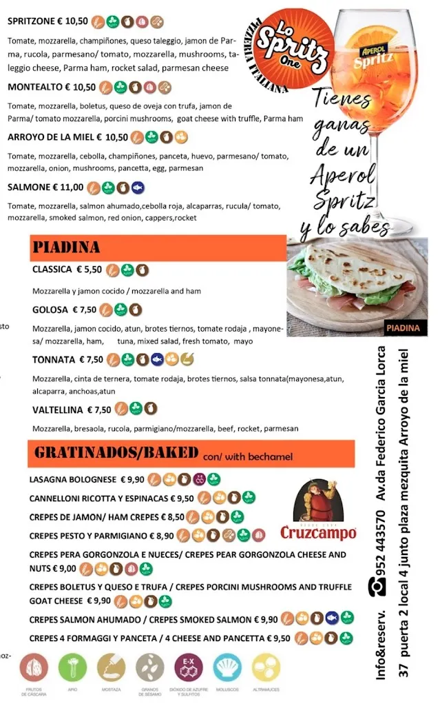 Menu_LO SPRITZ ONE Arroyo de la Miel_Población de Arroyo_image_4