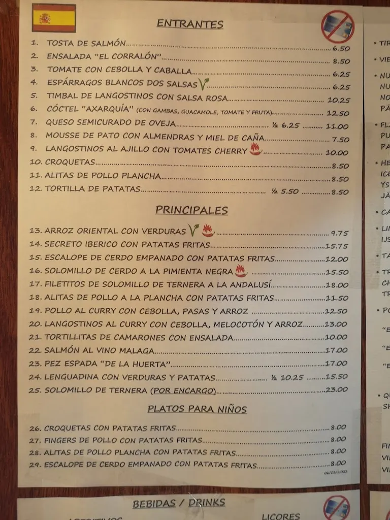 Menu_Restaurante El Corralón_Población de Arroyo_image_3