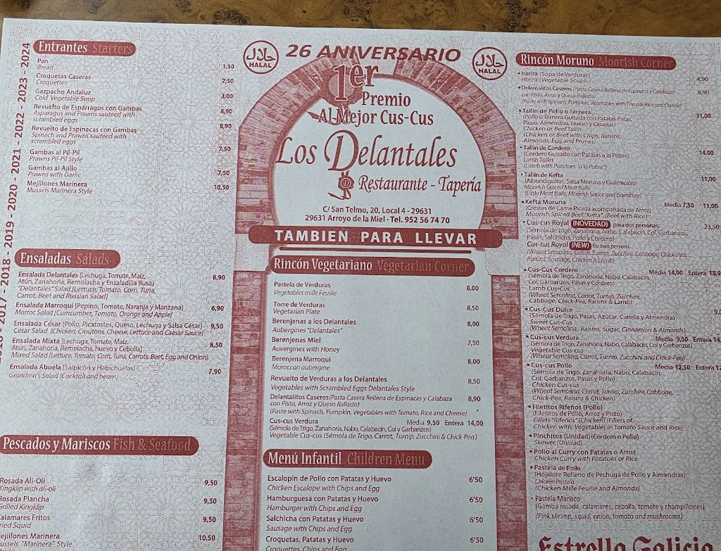 Menu_Restaurante Los Delantales_Población de Arroyo_image_4
