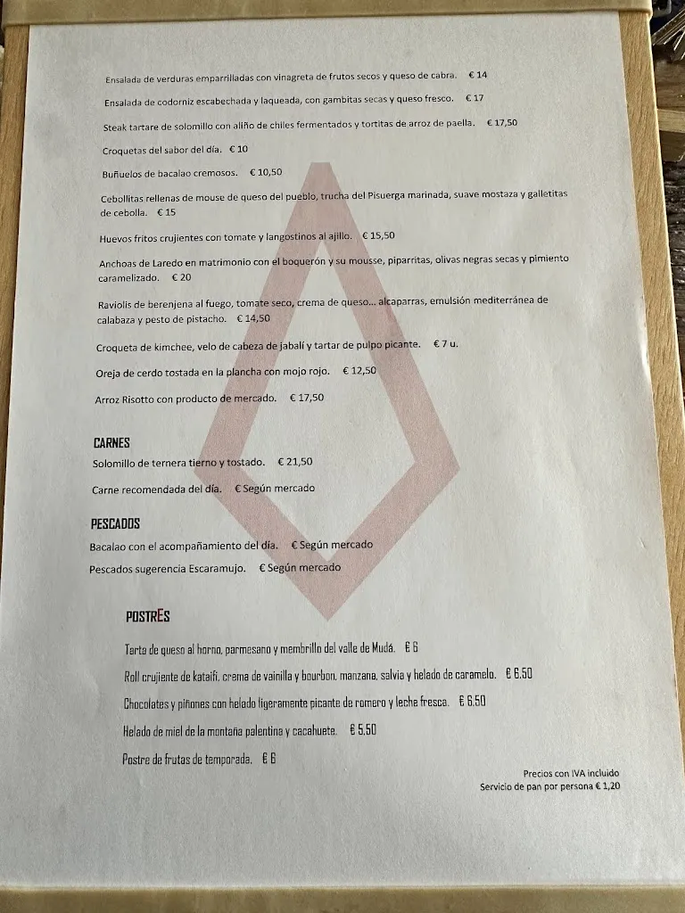 Menu_Escaramujo Mesón Gastronómico_Salinas de Pisuerga_image_1