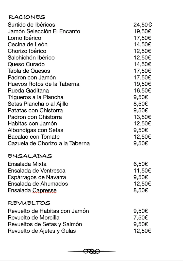 Menu_Taberna El Encanto_Torquemada_image_3
