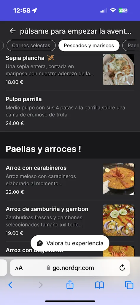 Menu_Restaurante La Cañita Madrid_Torquemada_image_1