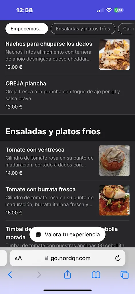 Menu_Restaurante La Cañita Madrid_Torquemada_image_3