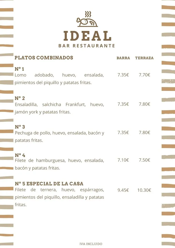 Menu_Bar- Restaurante Ideal_Venta de Baños_image_3