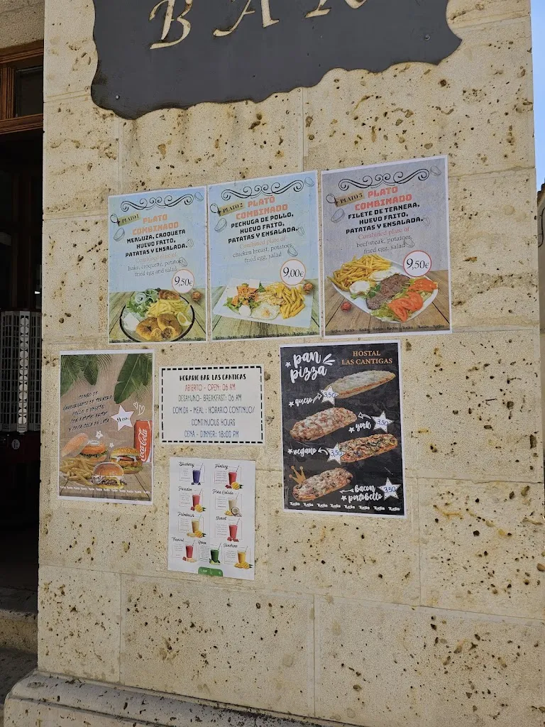 Menu_Bar Hostal Las Cantigas_Villalcázar de Sirga_image_2