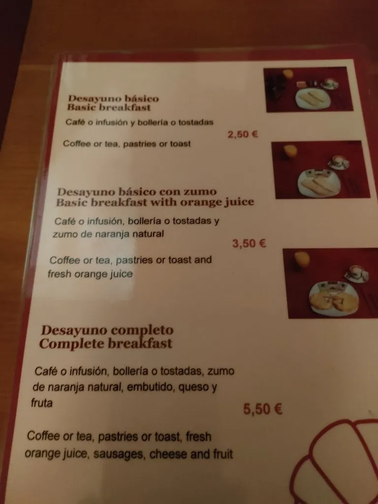 Menu_Bar Hostal Las Cantigas_Villalcázar de Sirga_image_4