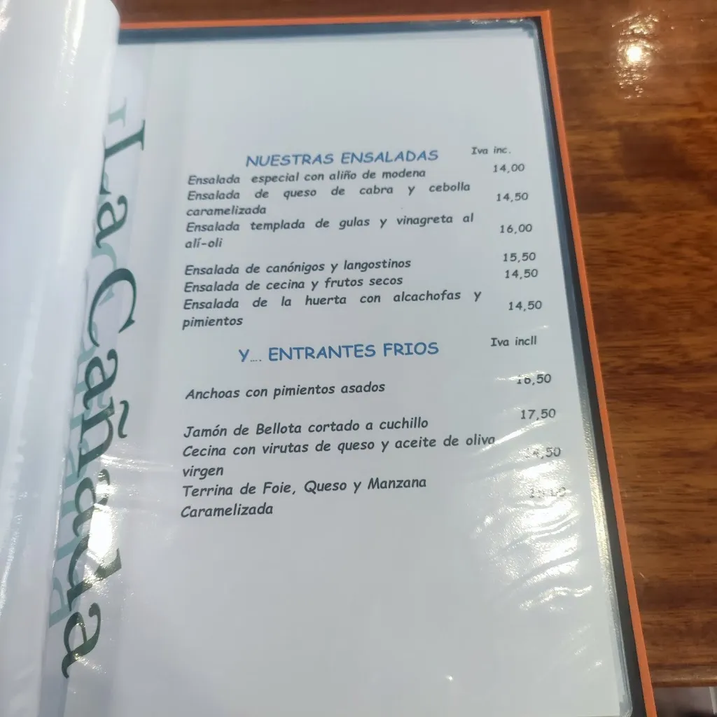 Menu_La Cañada_Velilla del Río Carrión_image_3