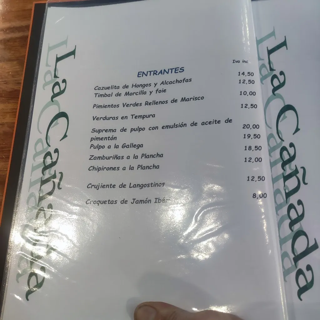 Menu_La Cañada_Velilla del Río Carrión_image_4