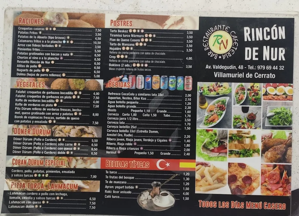 Menu_Rincon De Nur_Villamuriel de Cerrato_immagine_1