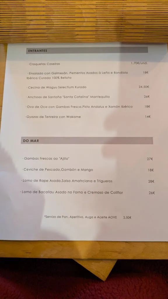 Menü_A Cunca_Cabana de Bergantiños_Bild_1