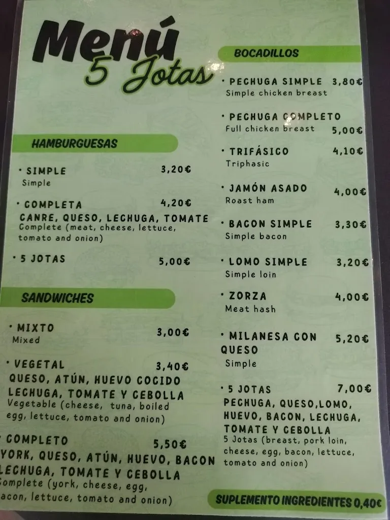 Menu_Taperia 5 Jotas_Caldas de Reis_image_2
