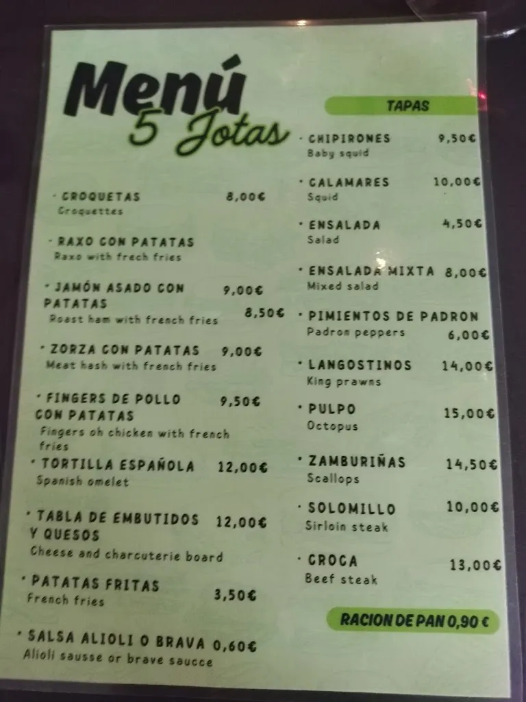 Menu_Taperia 5 Jotas_Caldas de Reis_image_3