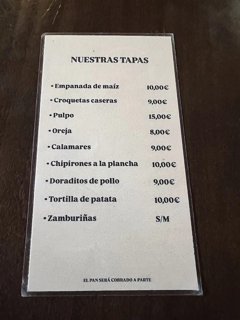 Menu_La Real Tapería_Caldas de Reis_image_1
