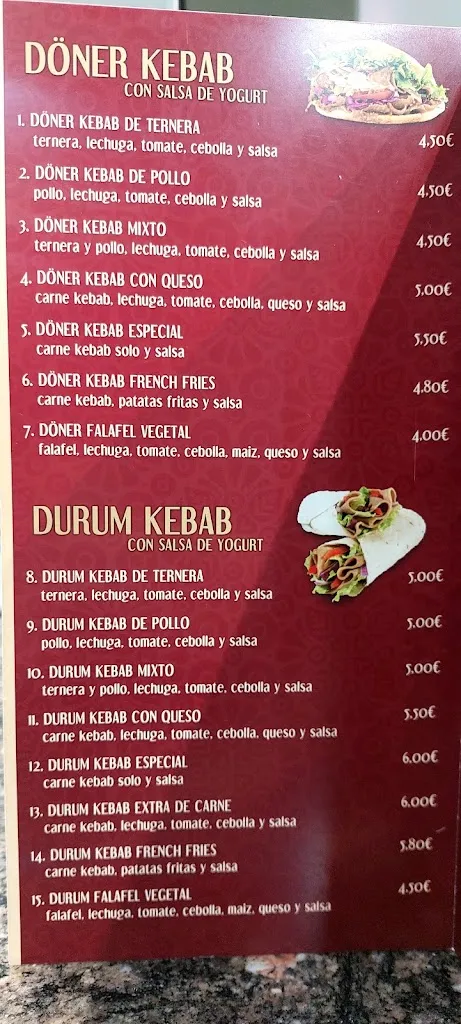 Menu_Döner kebab DKE Cañiza_Cañiza A_image_2