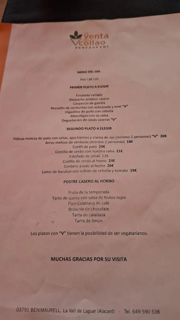 Menu_La Venta Del Collao_Vall de Laguar la_image_2