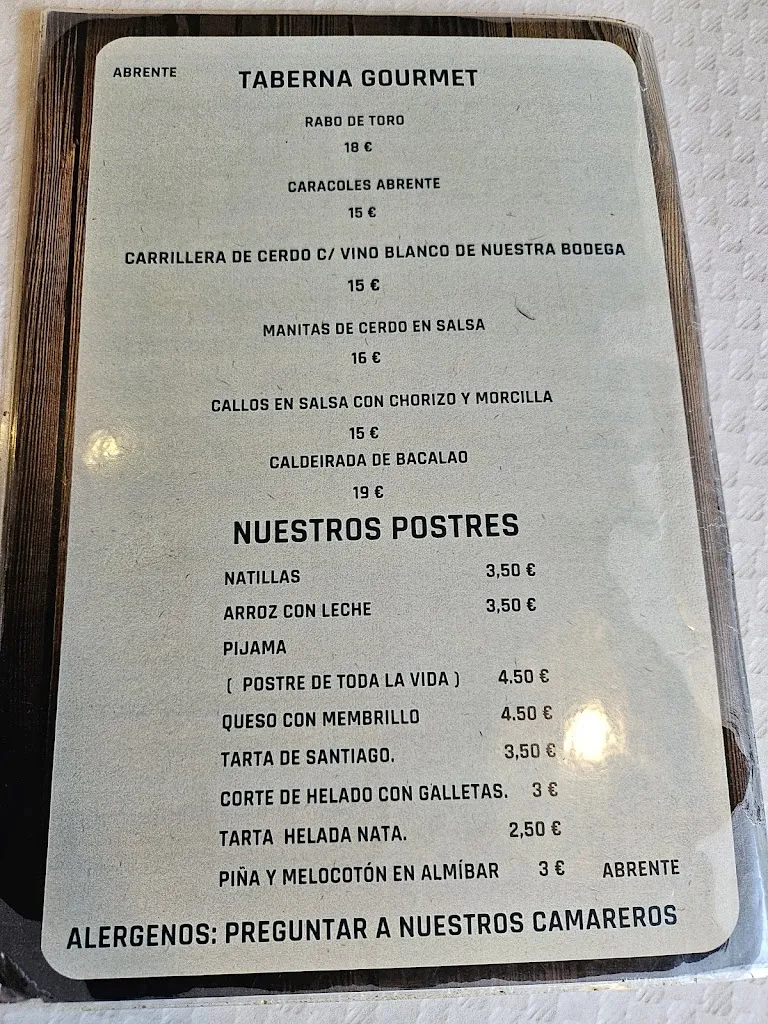 Menu_A Taberna do Abrente_Baiona_image_4