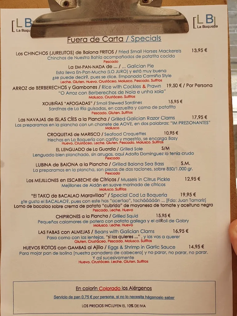 Menu_La Boqueria_Baiona_image_1