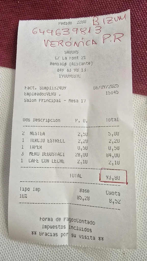 Gyn Bs_Sabors BENIALÍ_Vall de Gallinera_review