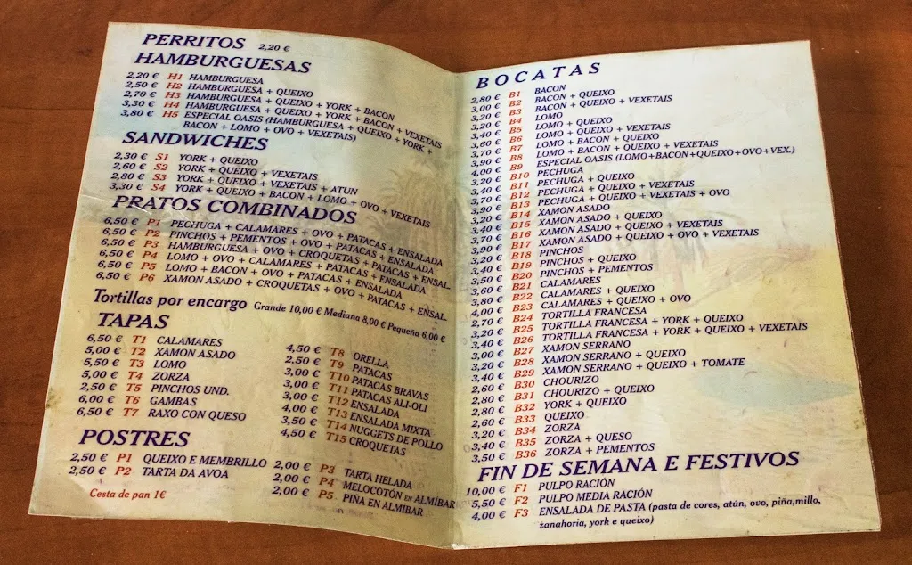 Menu_OASIS, taperia bocateria._Catoira_image_4