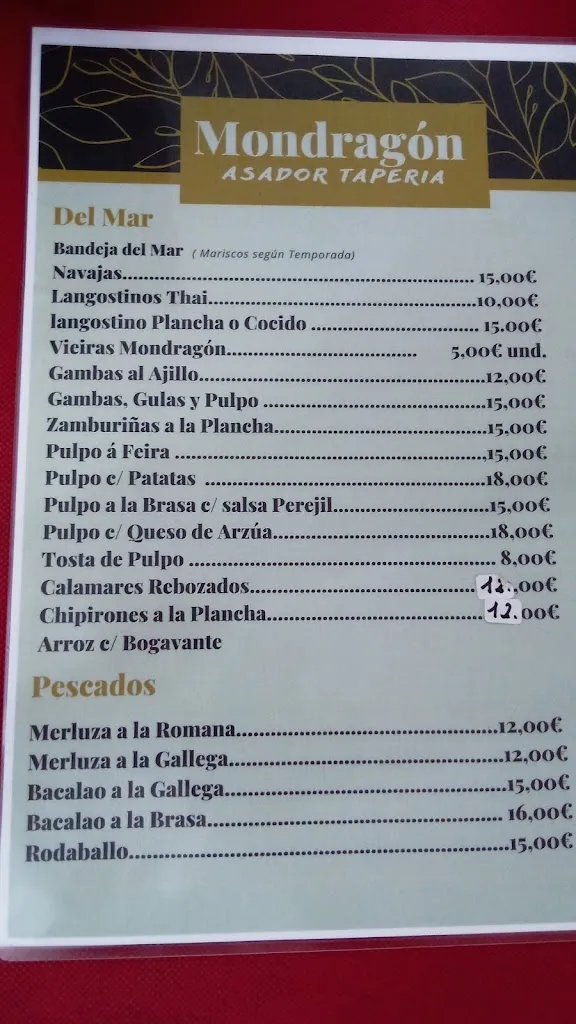 Menu_Asador Taperia Mondragón_Catoira_image_1