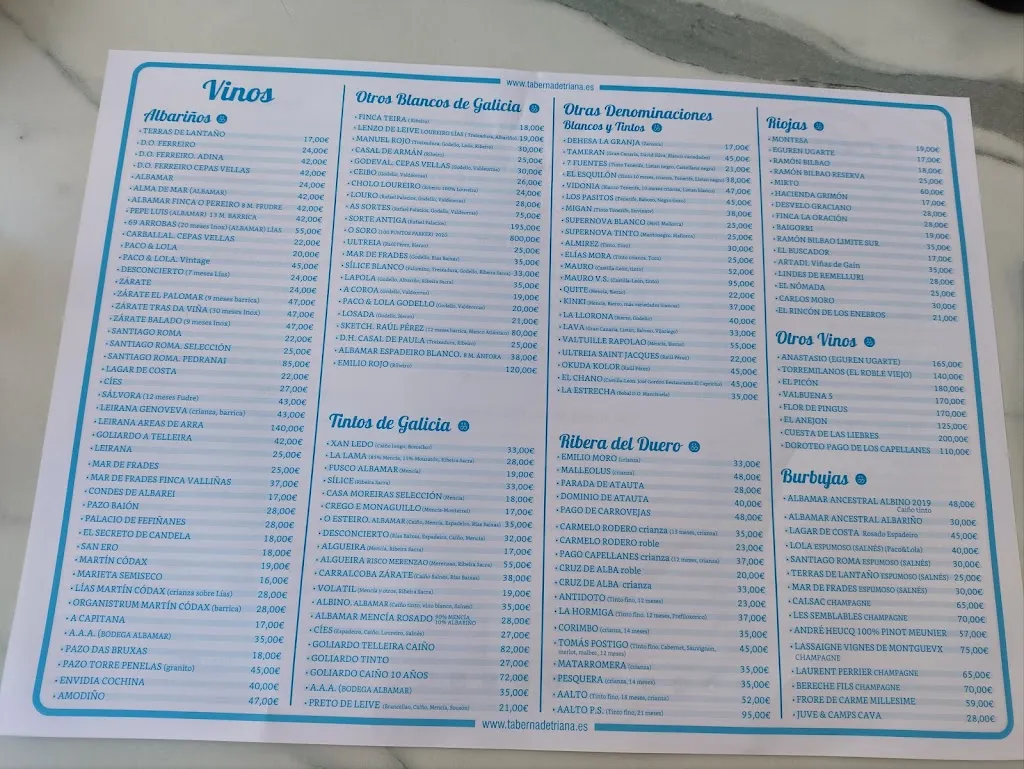 Menu_Taberna De Triana_Cambados_image_2