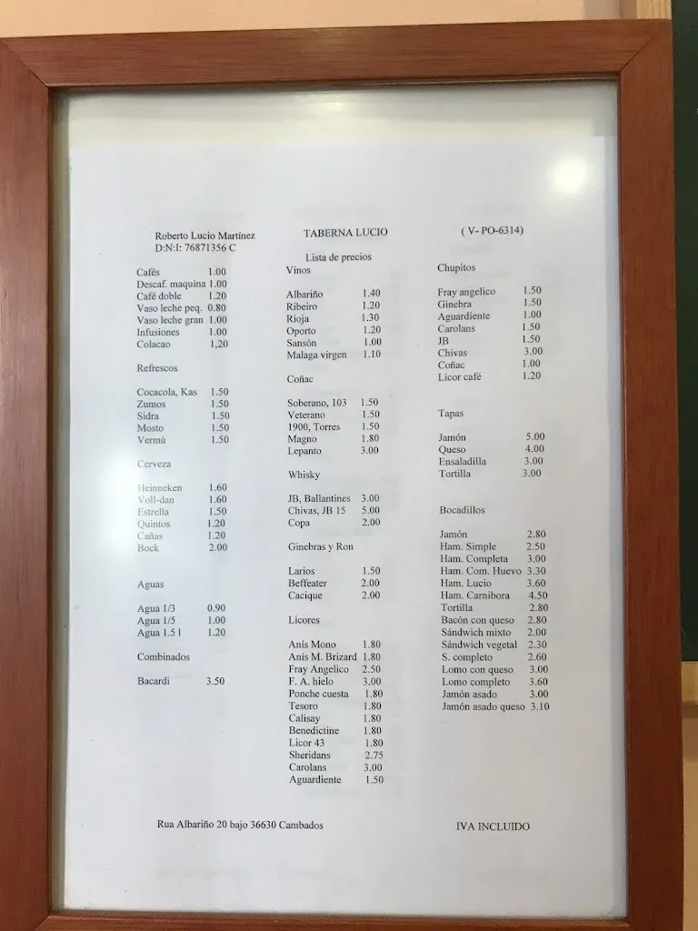 Menu_Taberna Lucio_Cambados_image_1