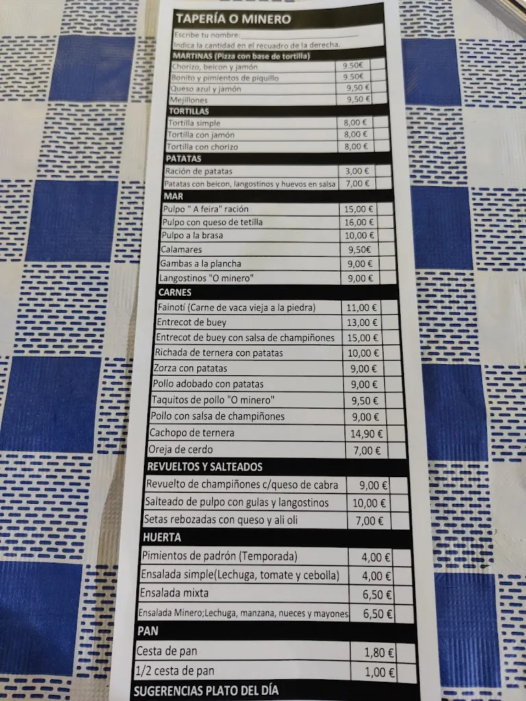 Menu_Restaurante Tapería o Minero_Cambados_image_2