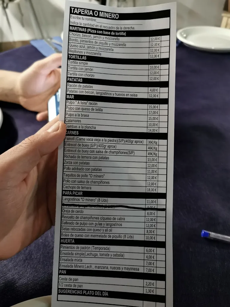 Menu_Restaurante Tapería o Minero_Cambados_image_4