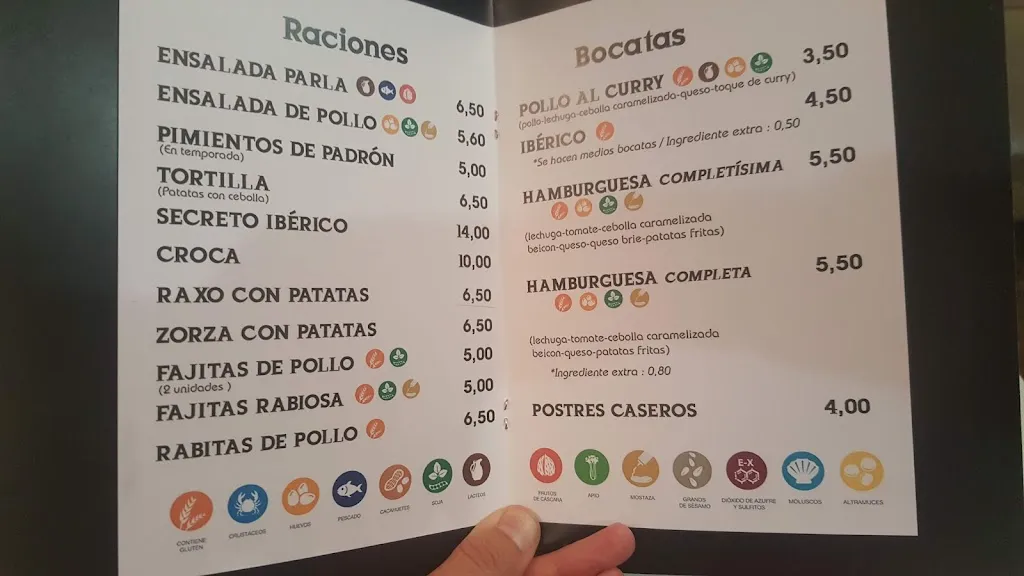 Menu_Estrella Galicia Meson O Parladoiro_Cuntis_image_1
