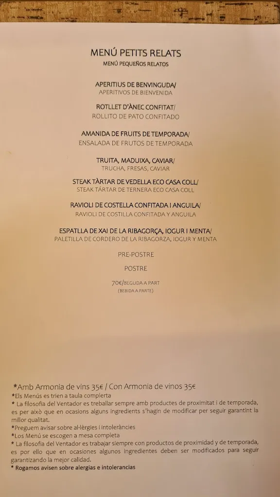 Menu_El Ventador_Vall dEbo la_image_1