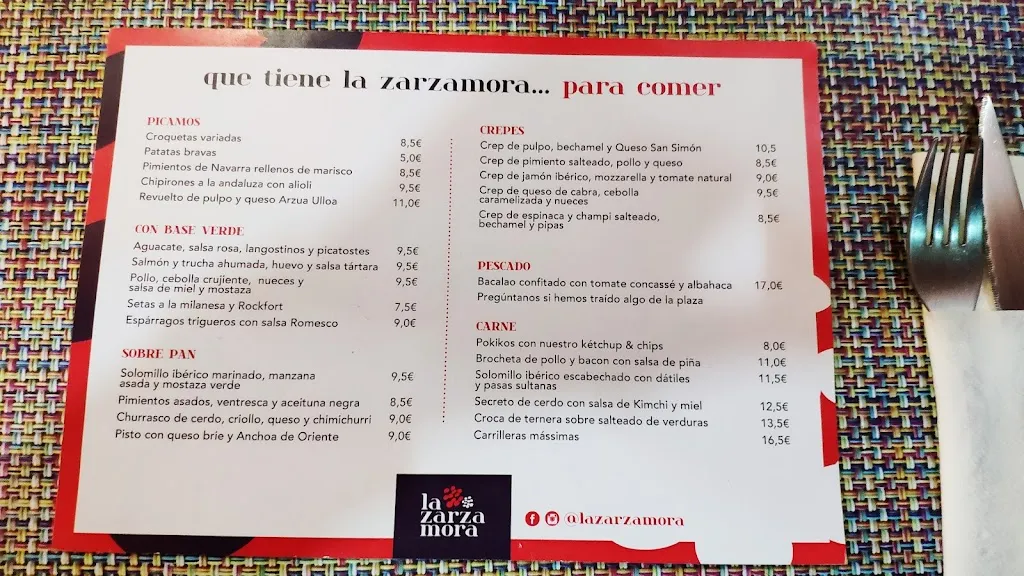 Menu_La Zarzamora_Bueu_immagine_4