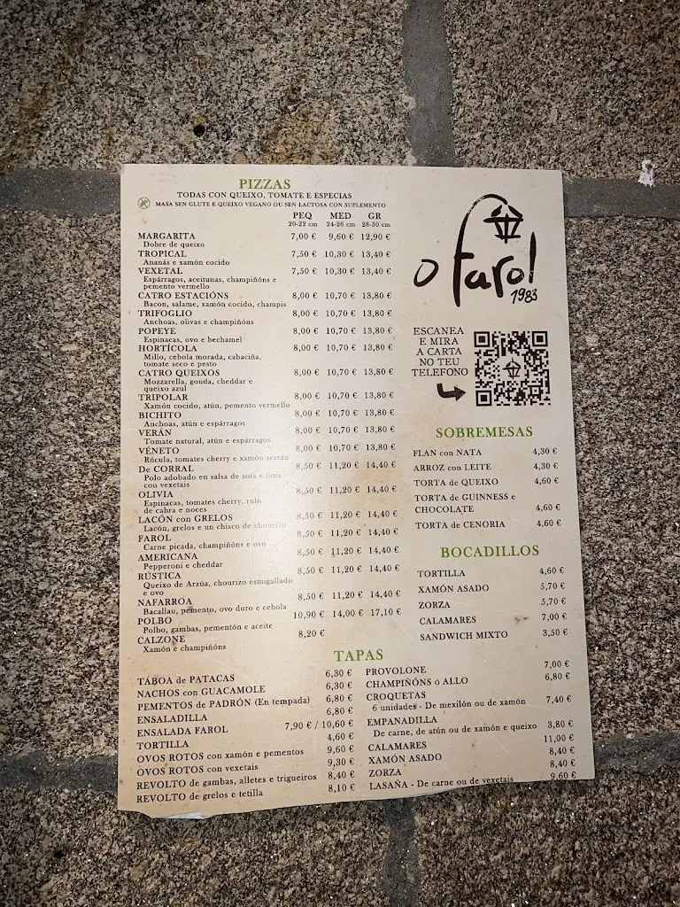 Menü_O Farol Bar • Bueu_Bueu_Bild_1