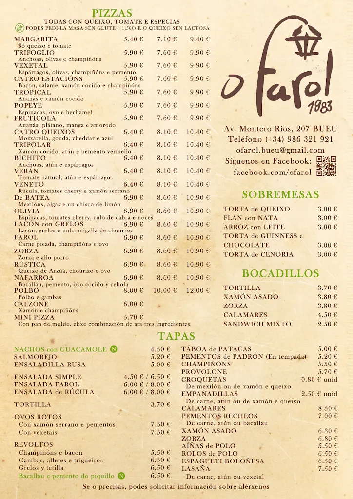 Menü_O Farol Bar • Bueu_Bueu_Bild_2