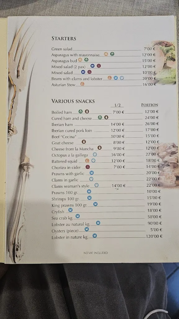 Menu_Restaurante en Santa Pola Pulpería Narcea_Santa Pola_image_4