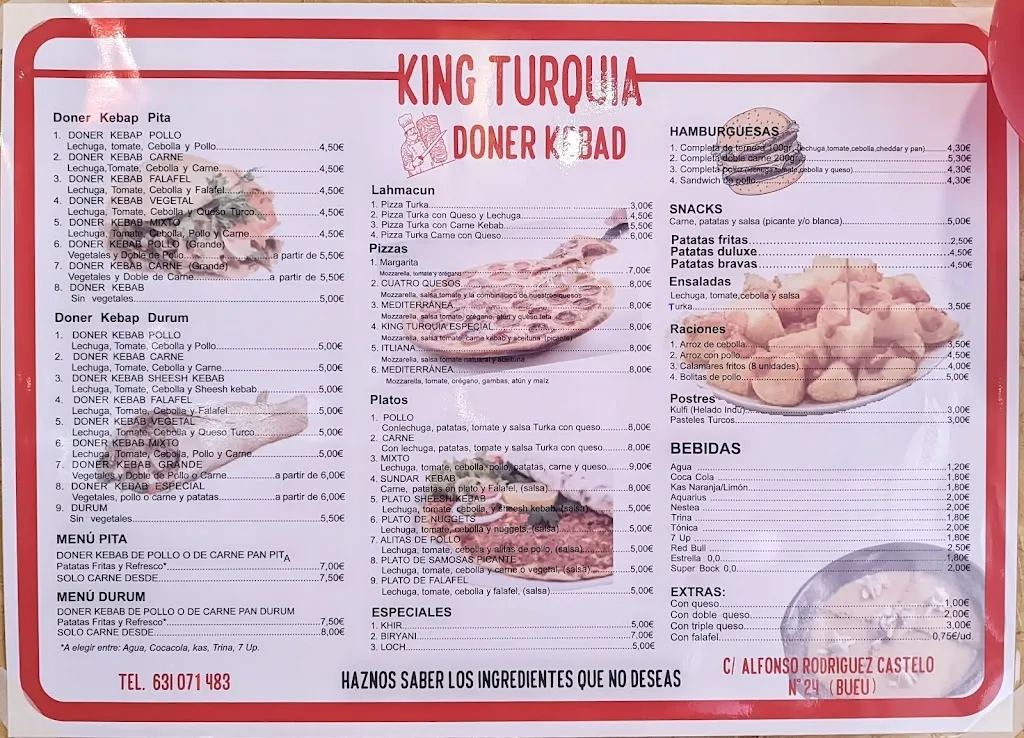 Menu_King Turquia Doner Kebab_Bueu_image_2