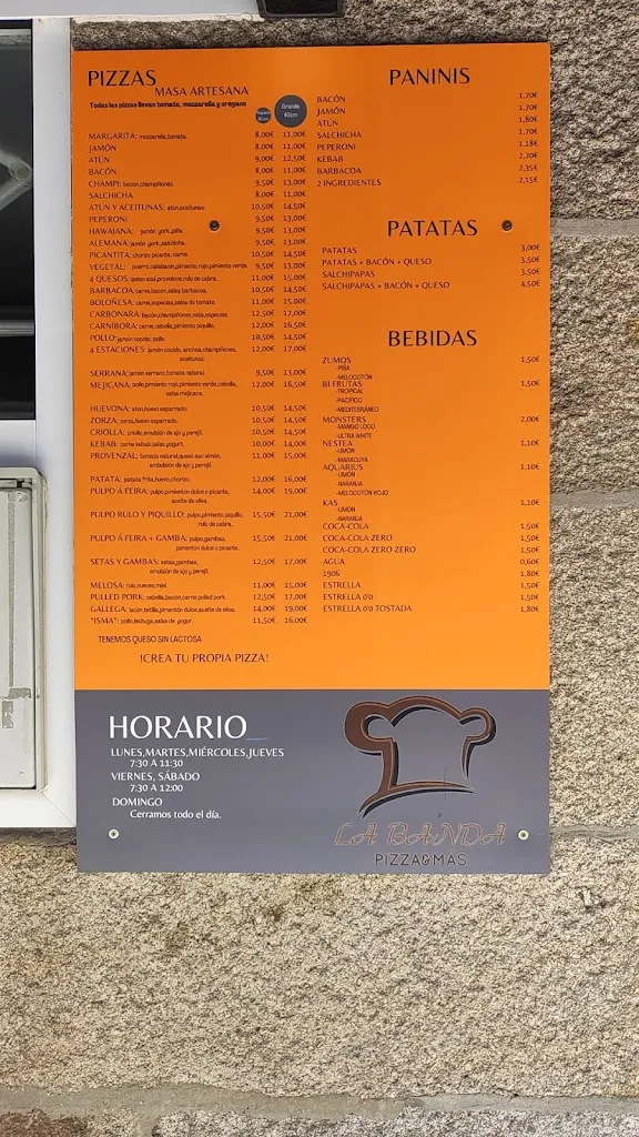 Menu_LA BANDA PIZZA&MAS_Bueu_image_1