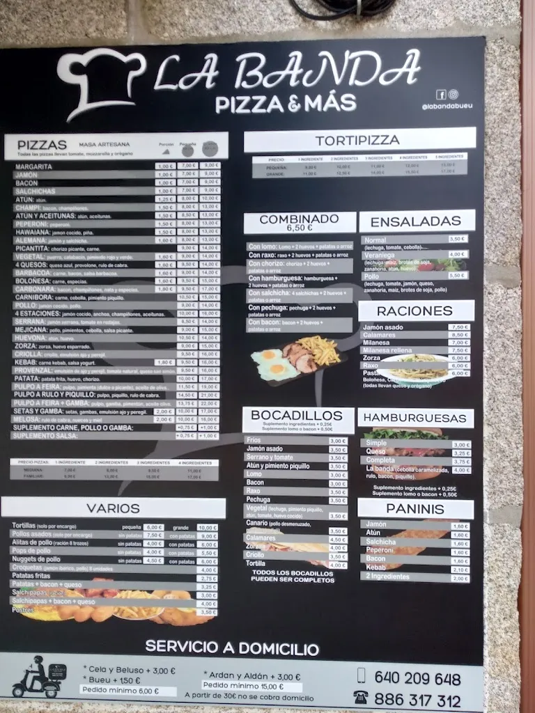 Menu_LA BANDA PIZZA&MAS_Bueu_image_2