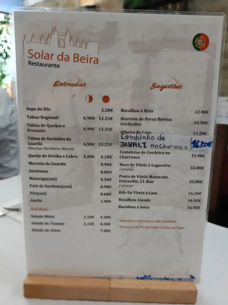 Menu_Solar da Beira_Guarda A_image_2