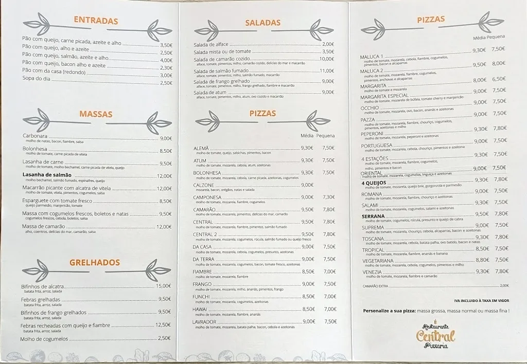 Menu_Pizzaria Central_Guarda A_image_1