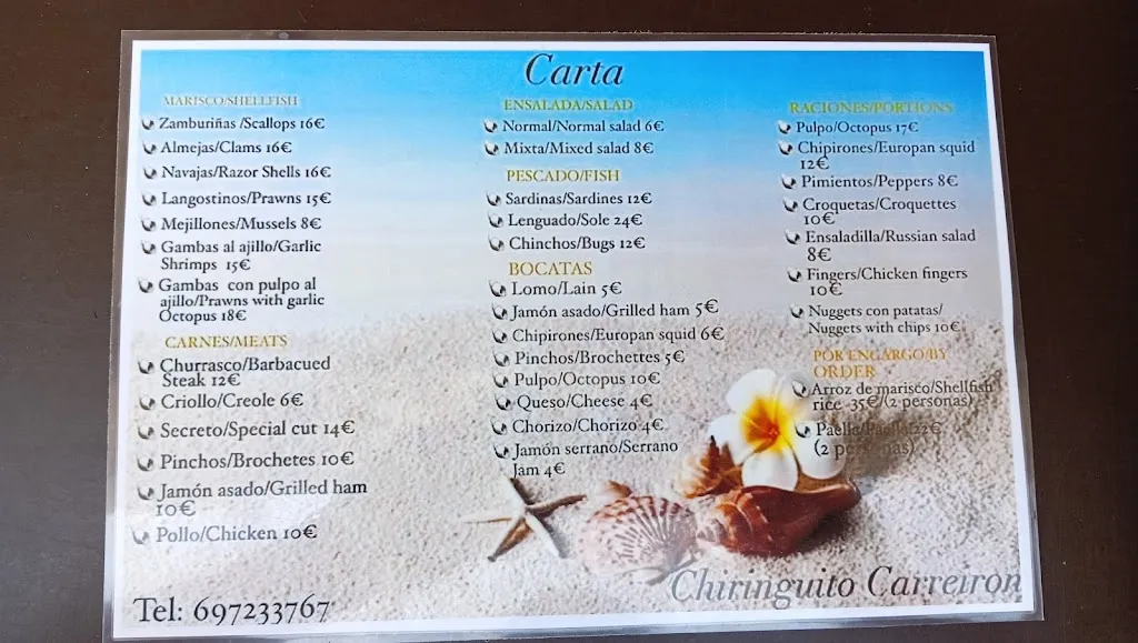 Menu_Chiringuito Praia Xestira_Illa de Arousa A_image_2