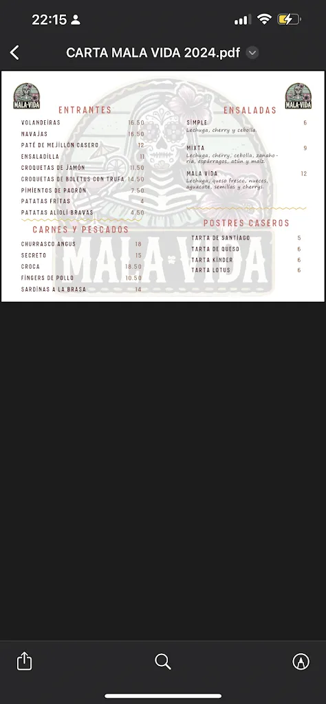 Menu_A boa vida chiringuito_Illa de Arousa A_image_1